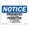 Signmission OSHA Notice, 3.5" Height, Prohibited Gum Food Drinks Permitted Bottled Sign, 5" X 3.5", Landscape OS-NS-D-35-L-17885 - alternate 1